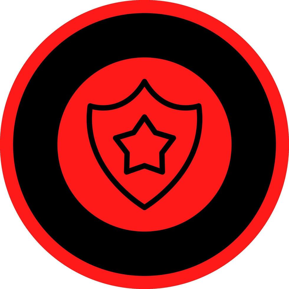 Glyph Red Icons Design vector