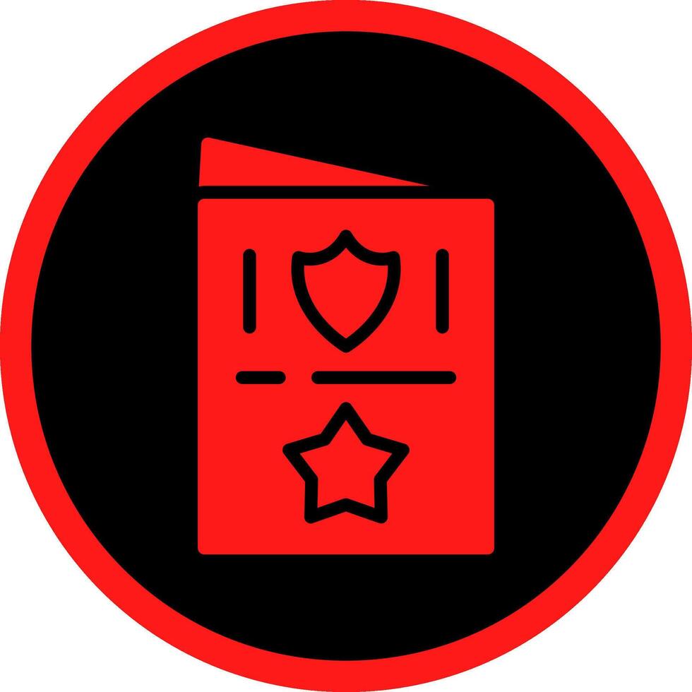 Glyph Red Icons Design vector