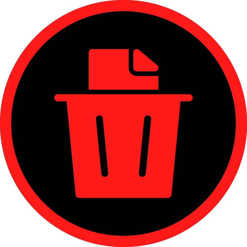 Paper Bin Creative Icon Design vector