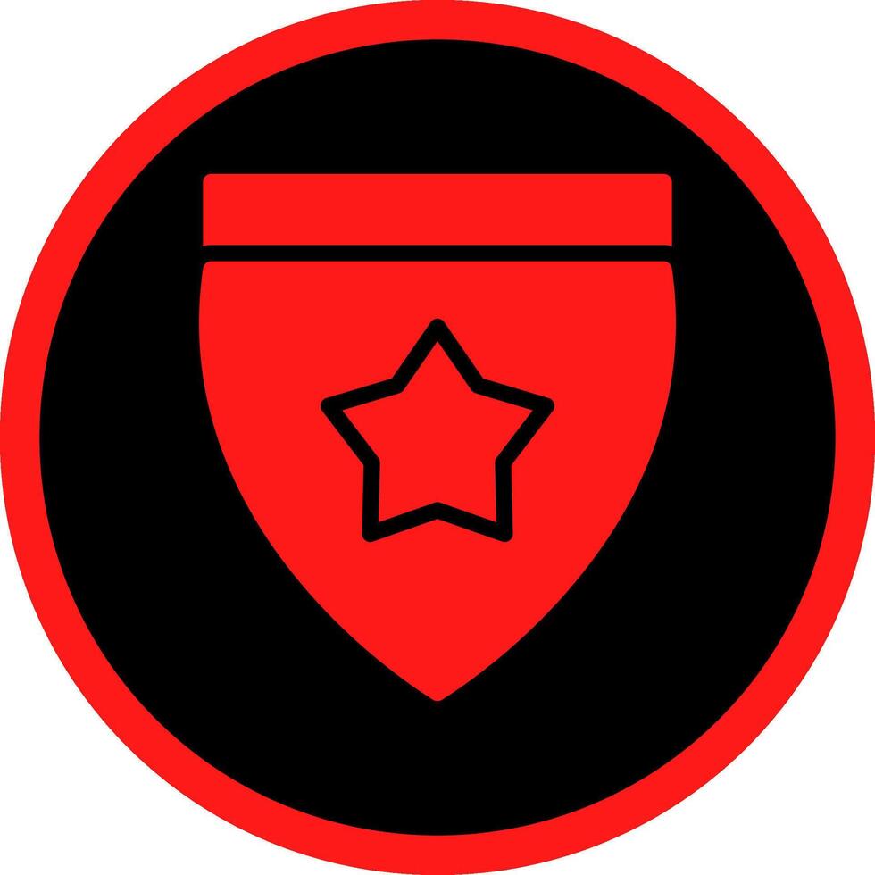 Glyph Red Icons Design vector