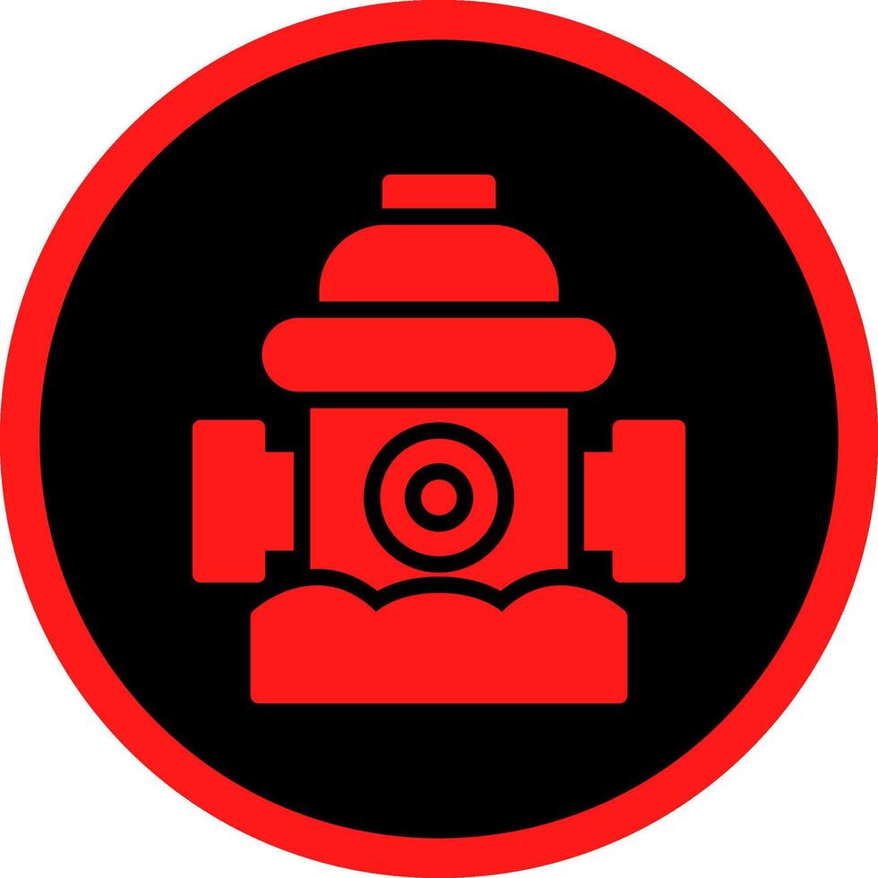 Fire Hydrant Creative Icon Design vector