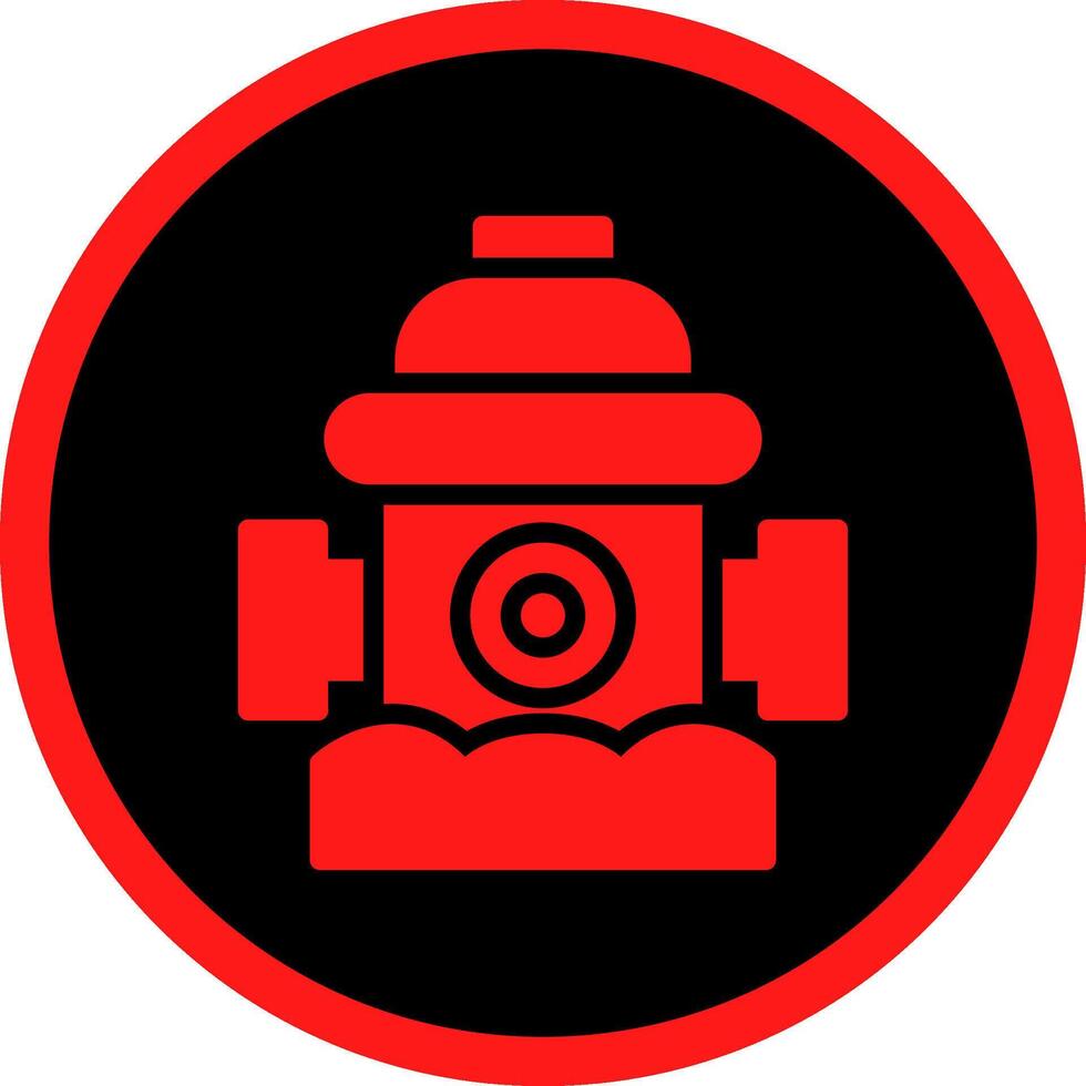 Fire Hydrant Creative Icon Design vector