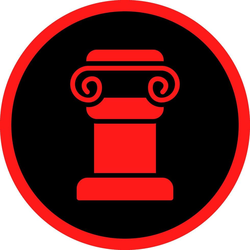 Glyph Red Icons Design vector