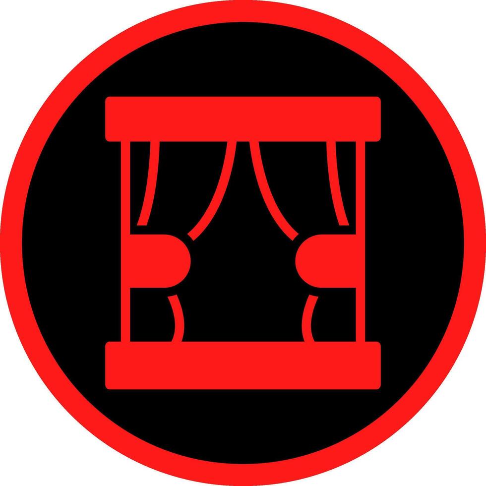 Curtain Creative Icon Design vector