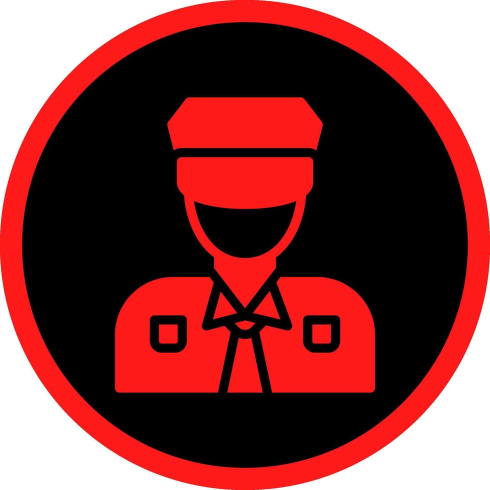 Glyph Red Icons Design vector