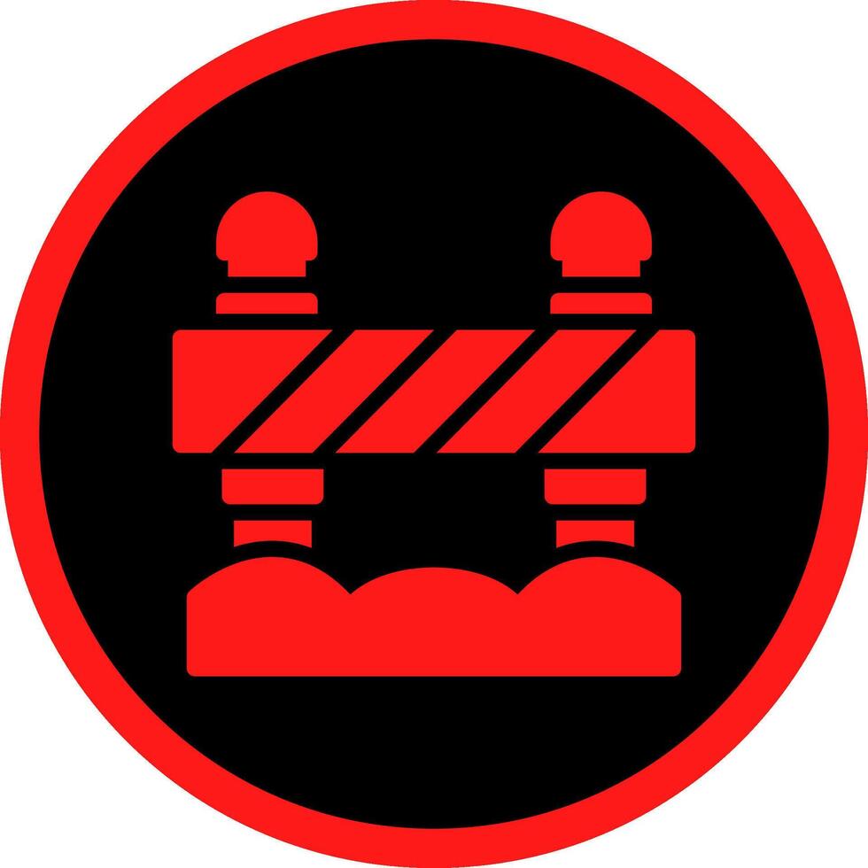 Road Block Creative Icon Design vector