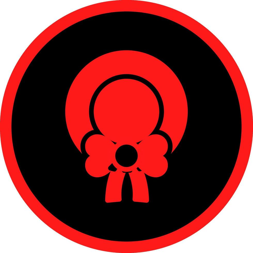Christmas Wreath Creative Icon Design vector