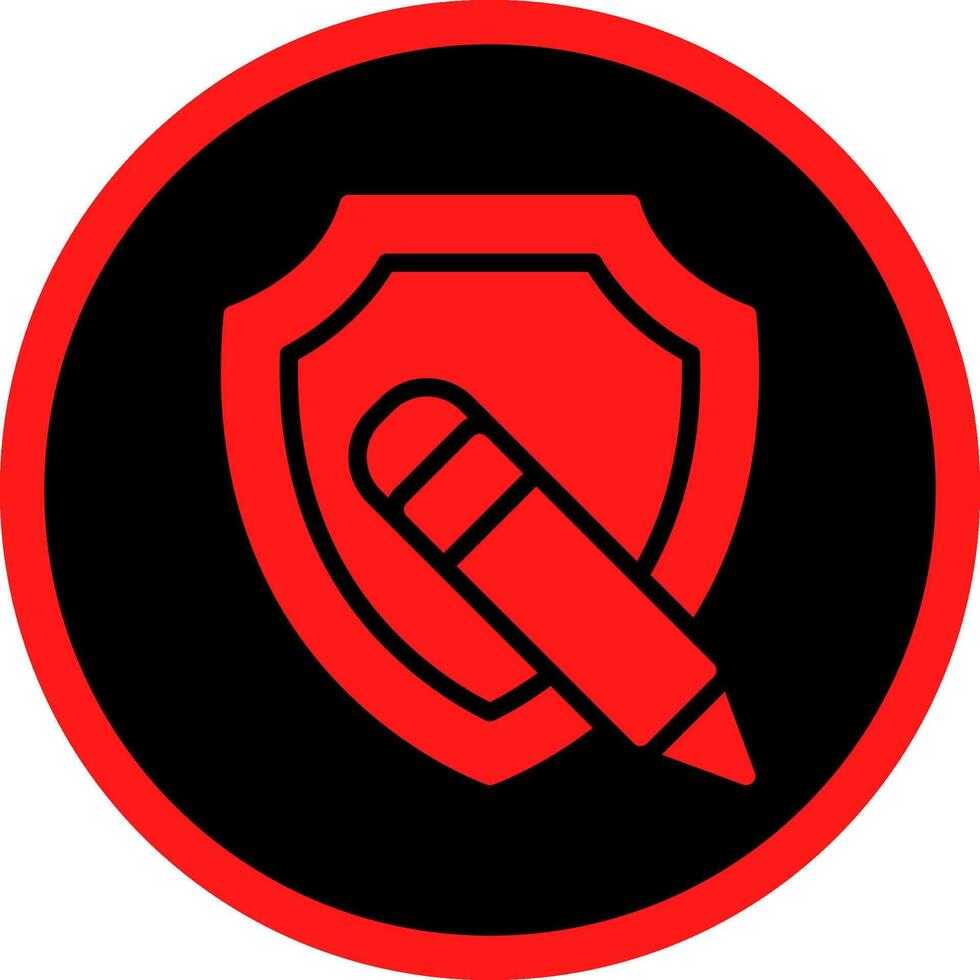 Glyph Red Icons Design vector