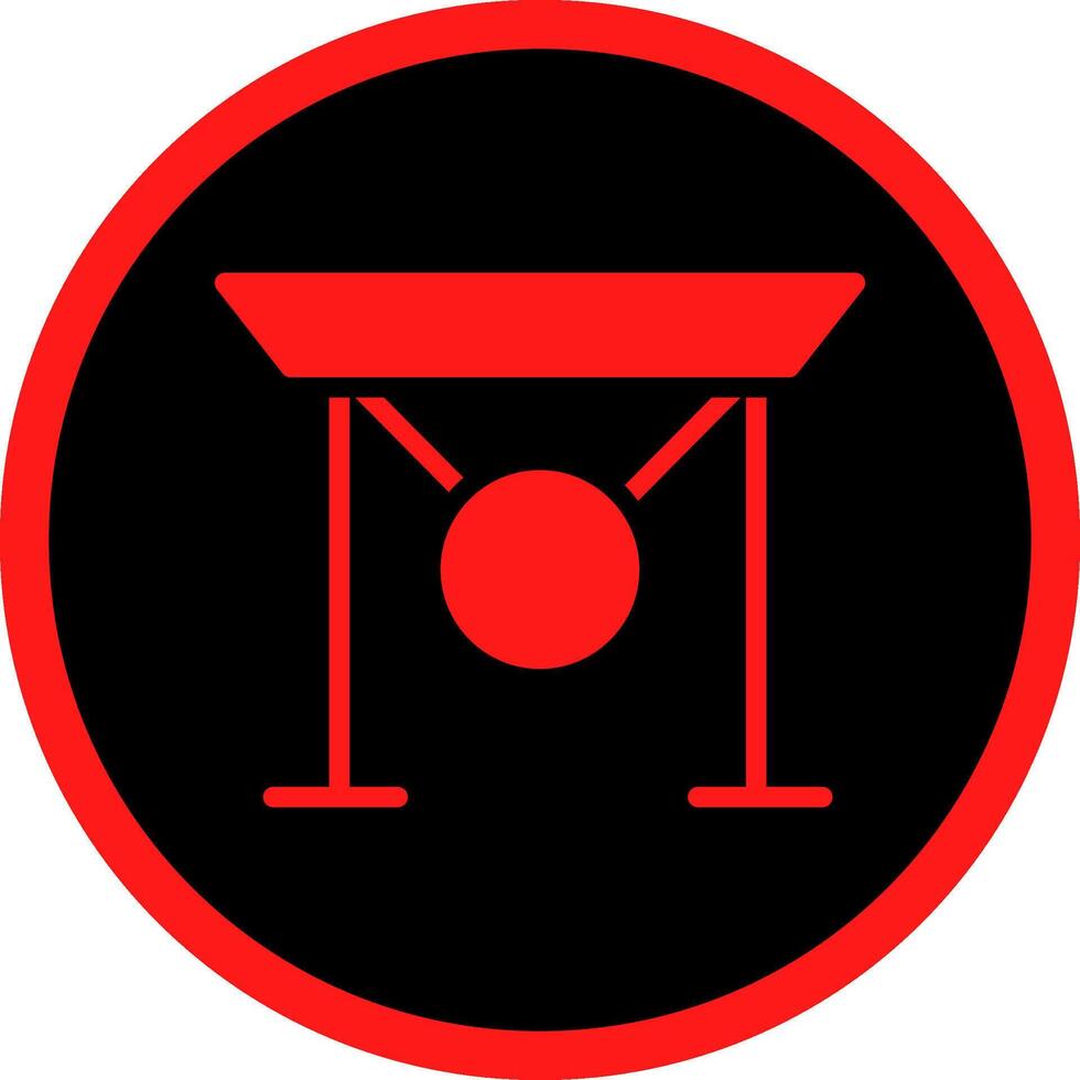 Glyph Red Icons Design vector