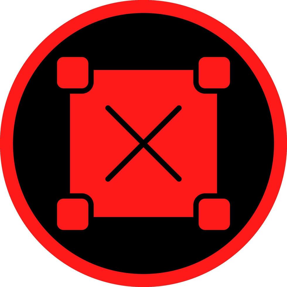 Glyph Red Icons Design vector