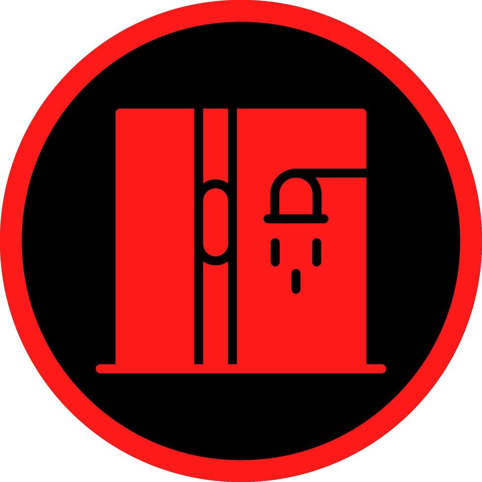 Glyph Red Icons Design vector