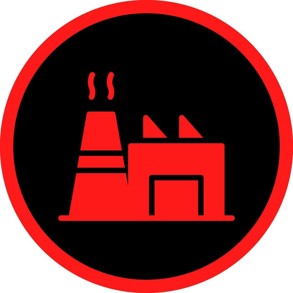 Glyph Red Icons Design vector