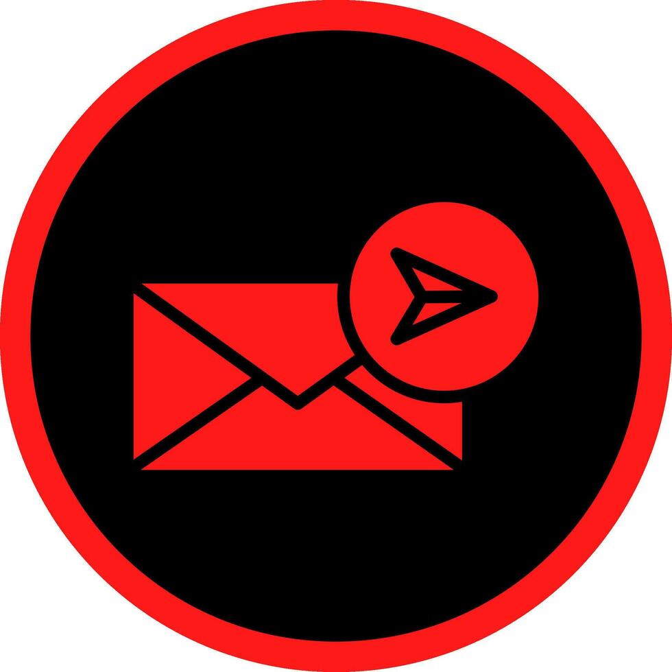 Glyph Red Icons Design vector