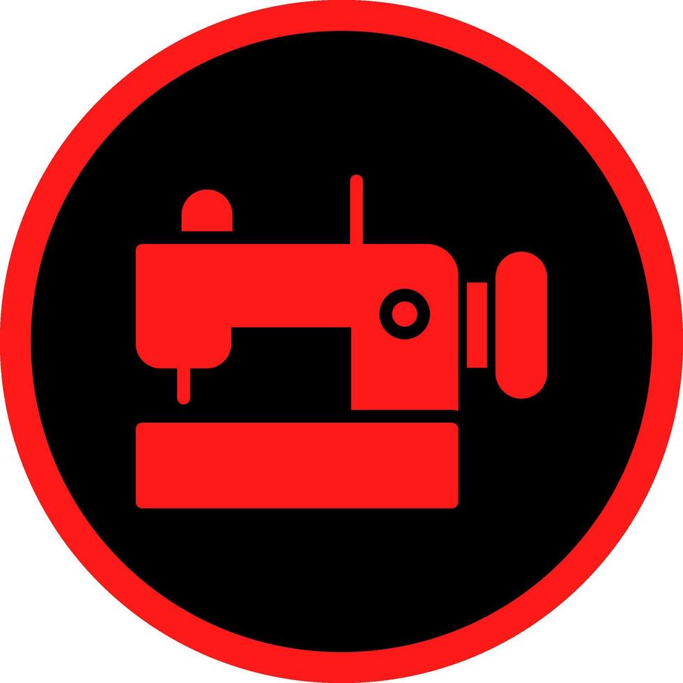 Glyph Red Icons Design vector