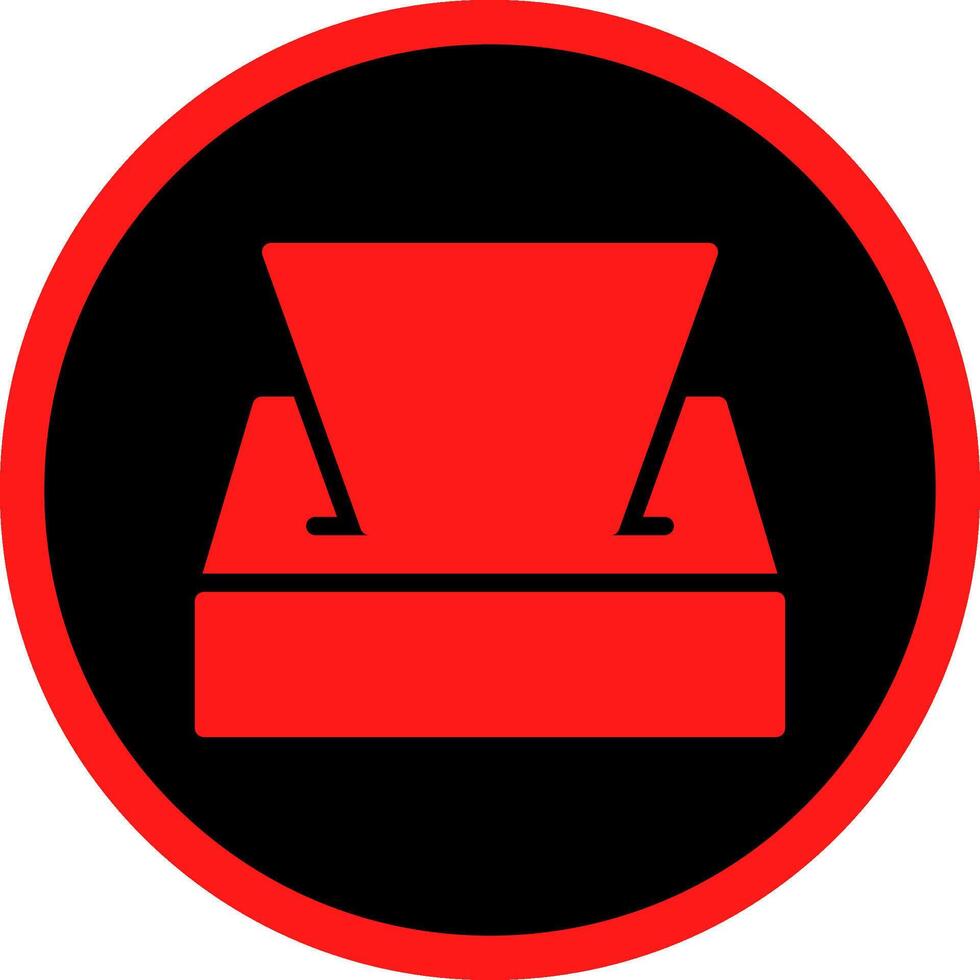 Glyph Red Icons Design vector
