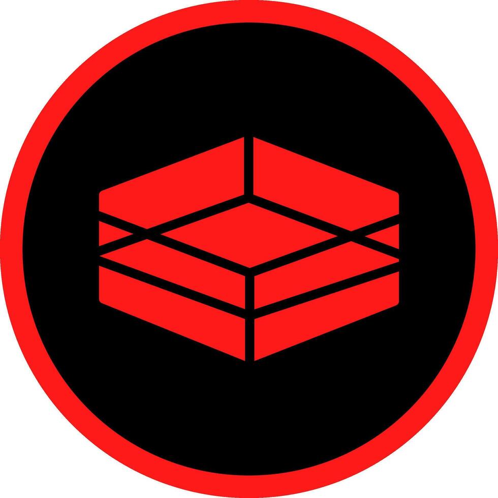 Glyph Red Icons Design vector