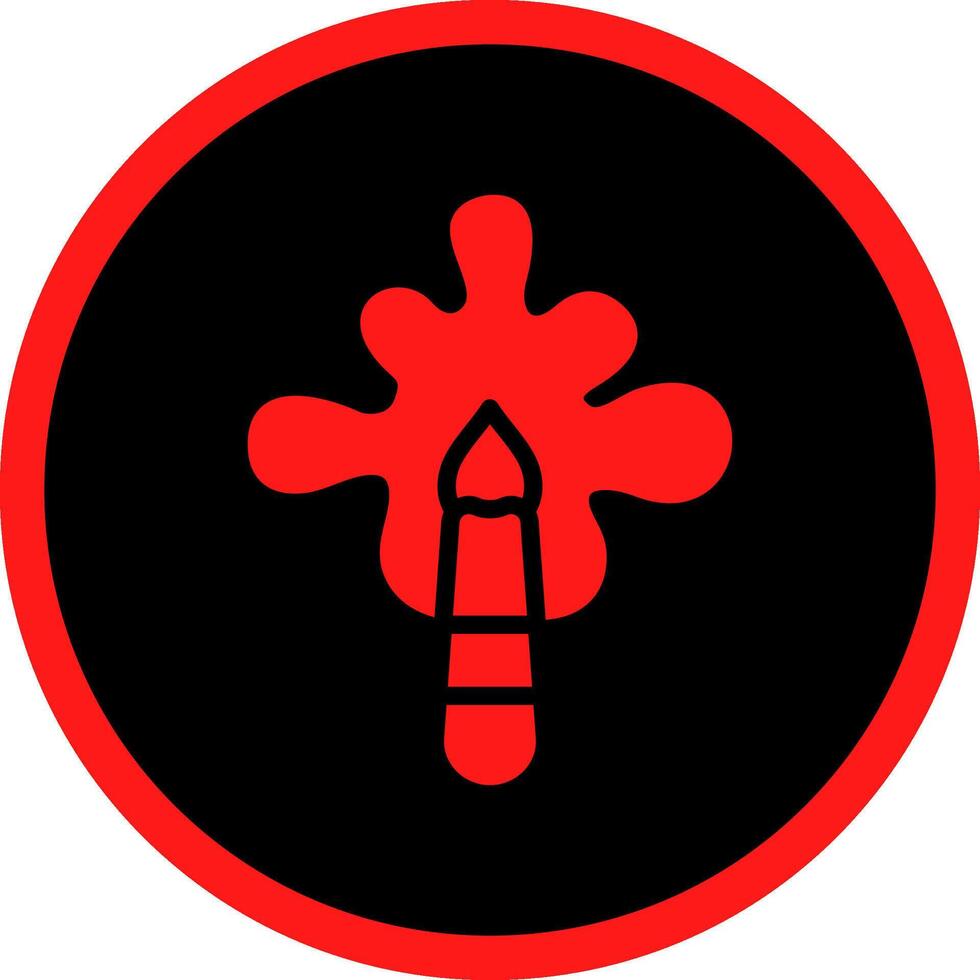 Glyph Red Icons Design vector