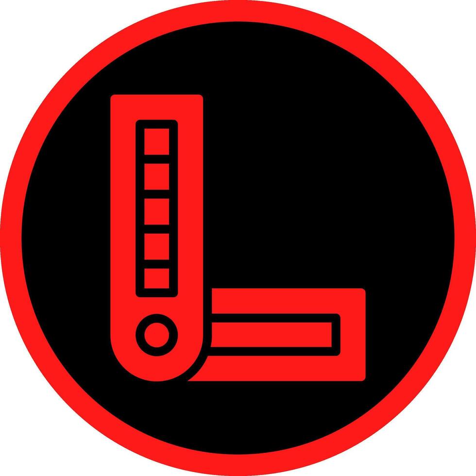 Glyph Red Icons Design vector