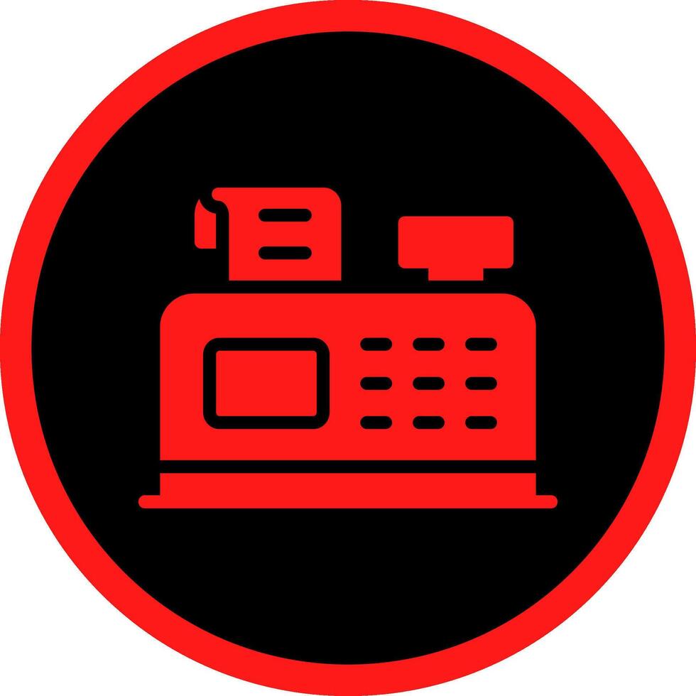 Glyph Red Icons Design vector