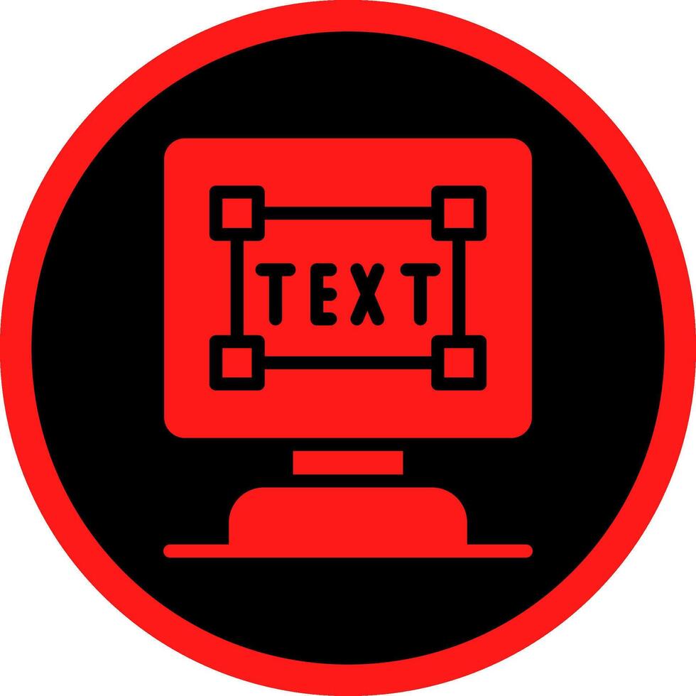 Glyph Red Icons Design vector