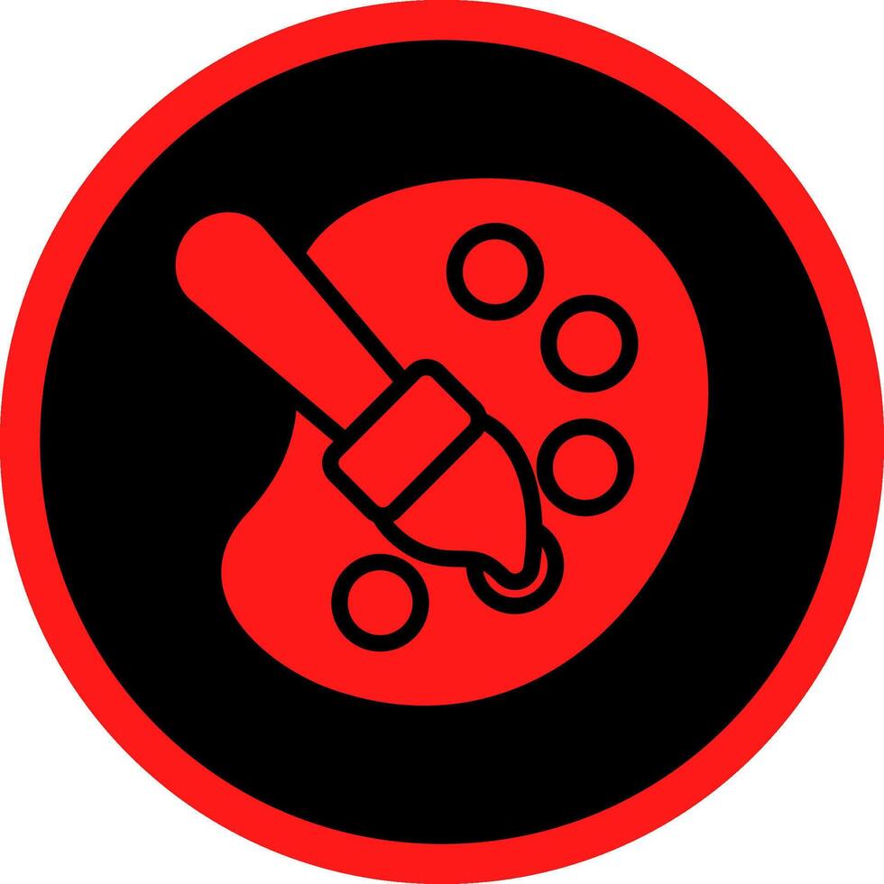 Glyph Red Icons Design vector