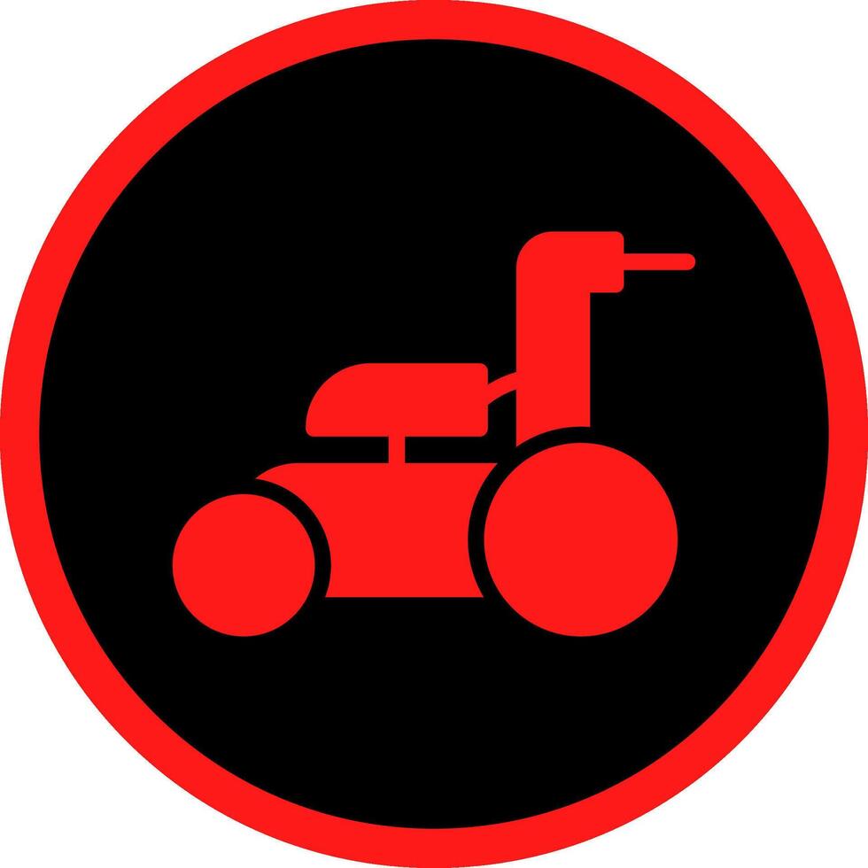Glyph Red Icons Design vector