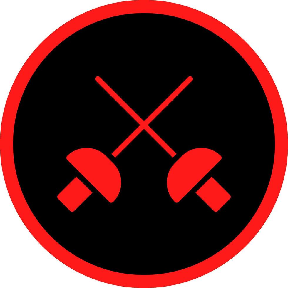 Glyph Red Icons Design vector