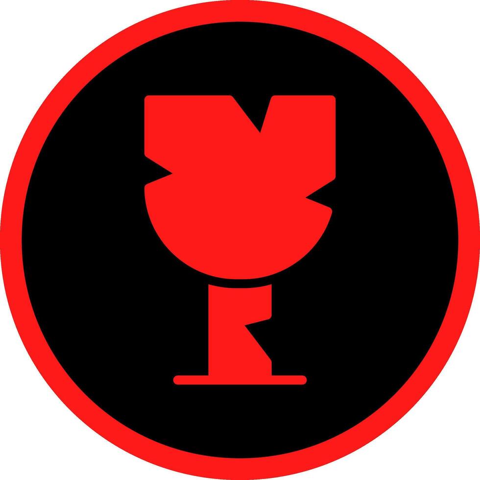 Glyph Red Icons Design vector