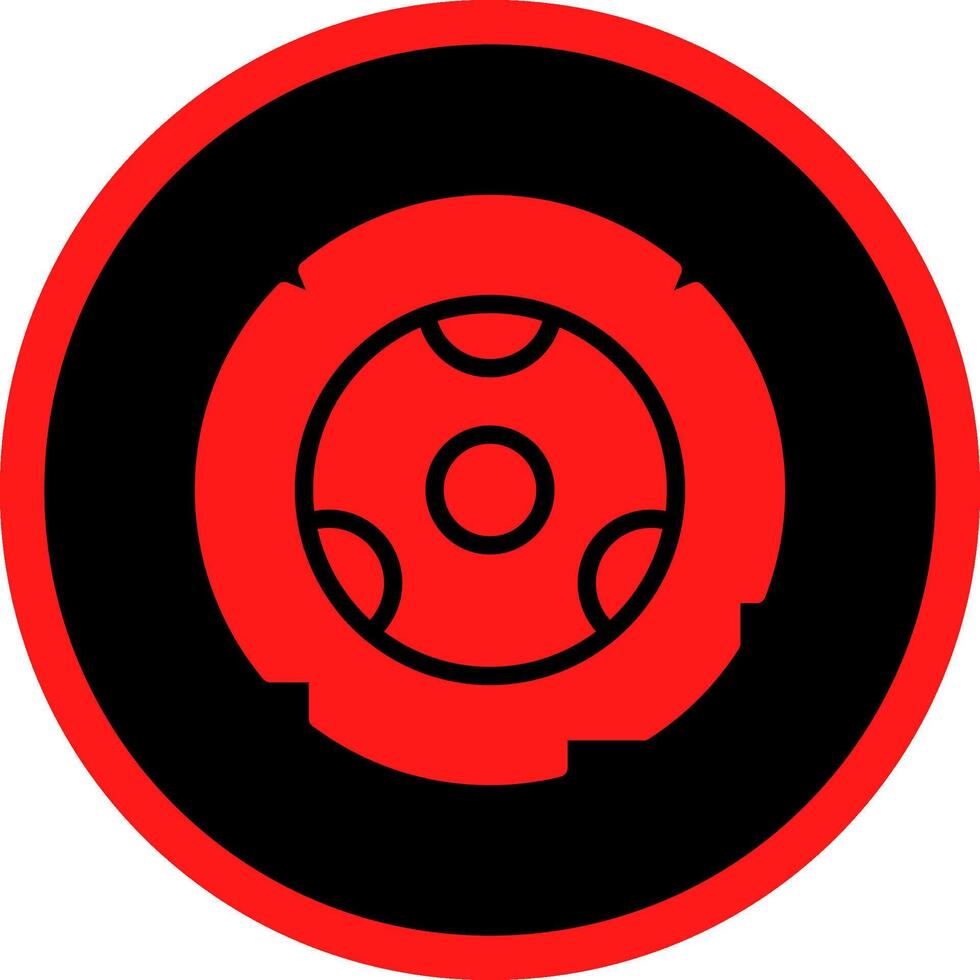 Glyph Red Icons Design vector