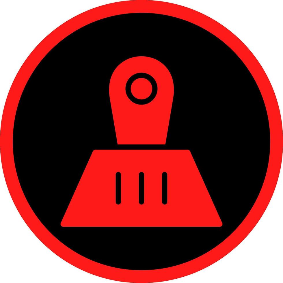 Glyph Red Icons Design vector
