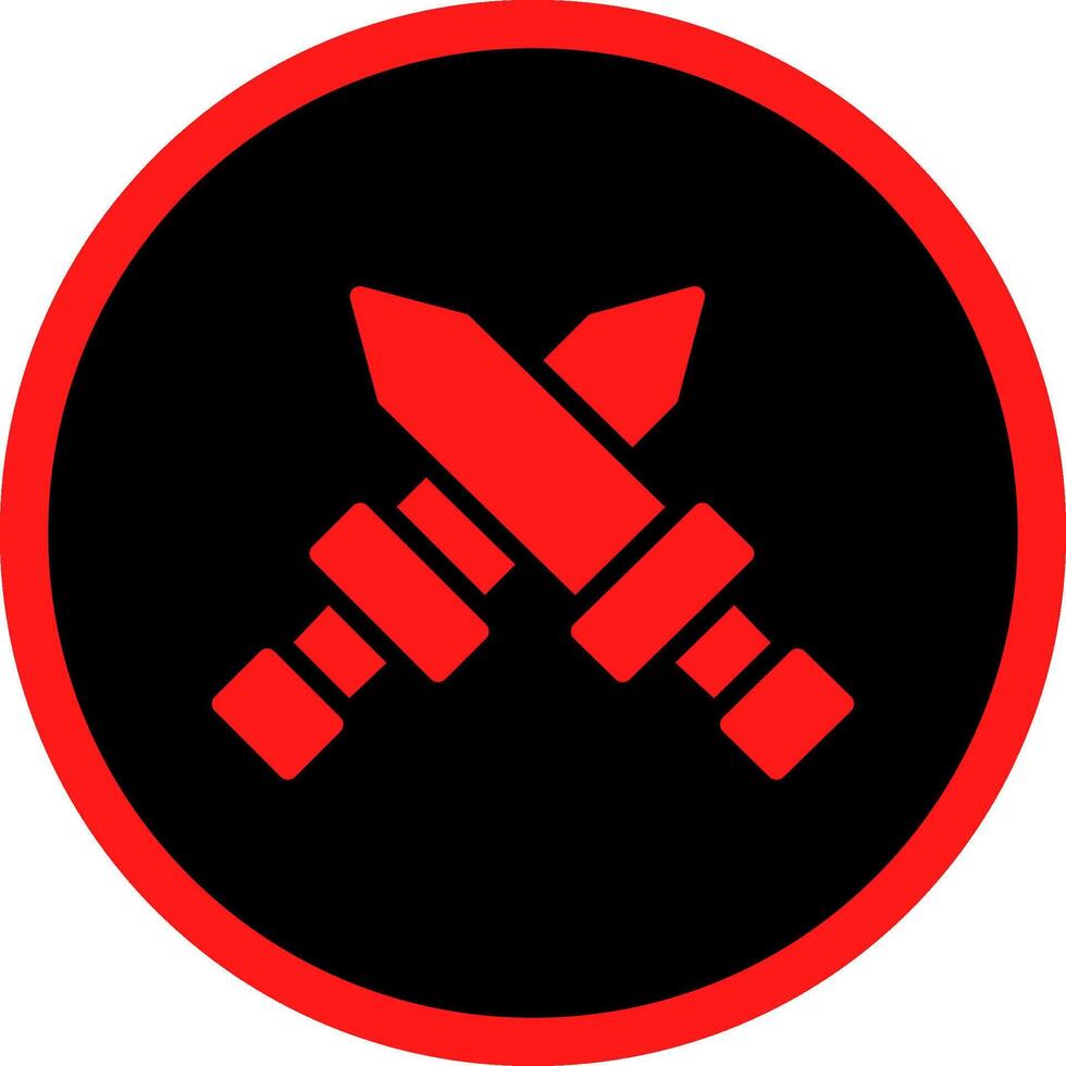 Glyph Red Icons Design vector