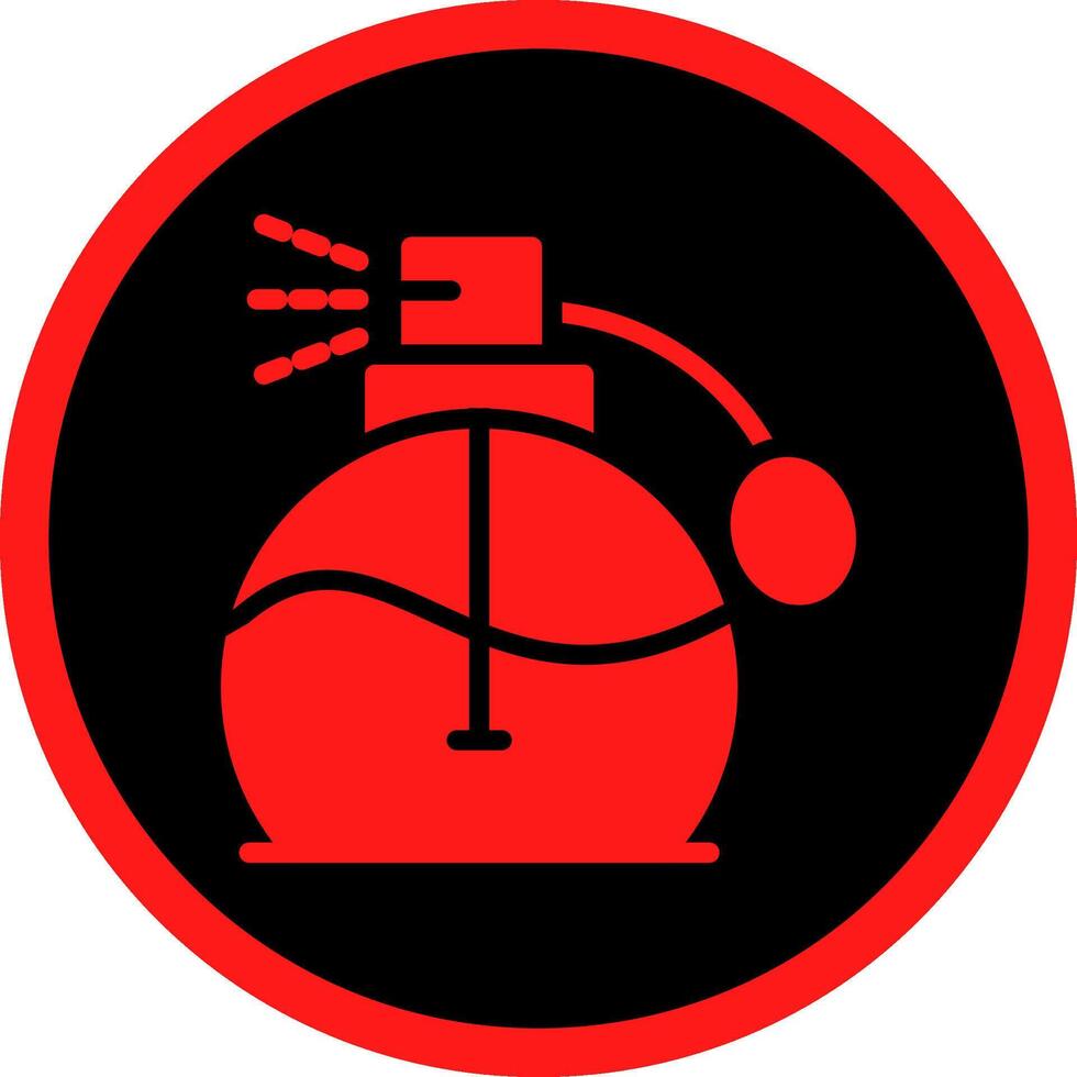 Glyph Red Icons Design vector