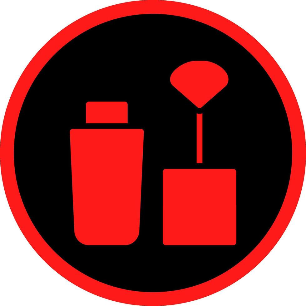 Glyph Red Icons Design vector