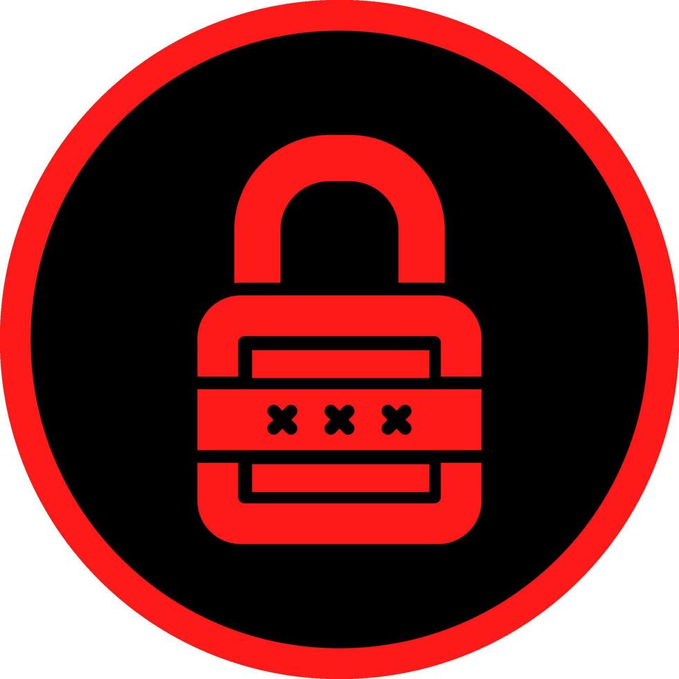 Glyph Red Icons Design vector