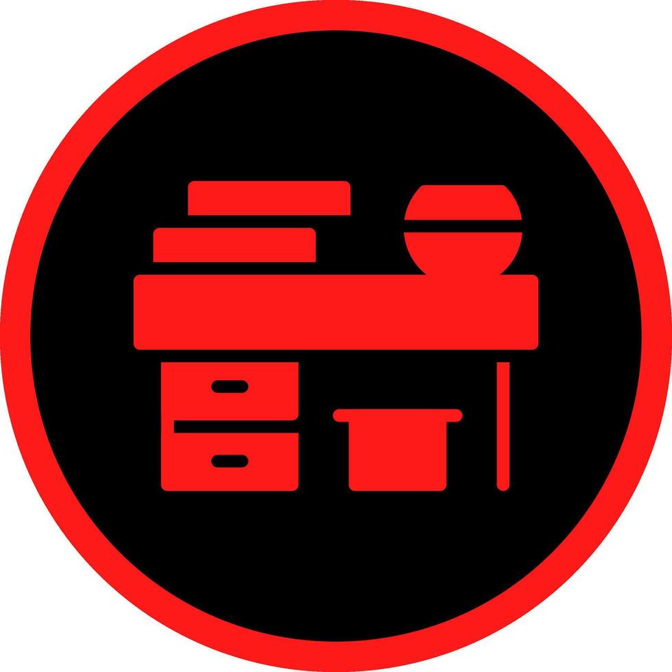 Glyph Red Icons Design vector
