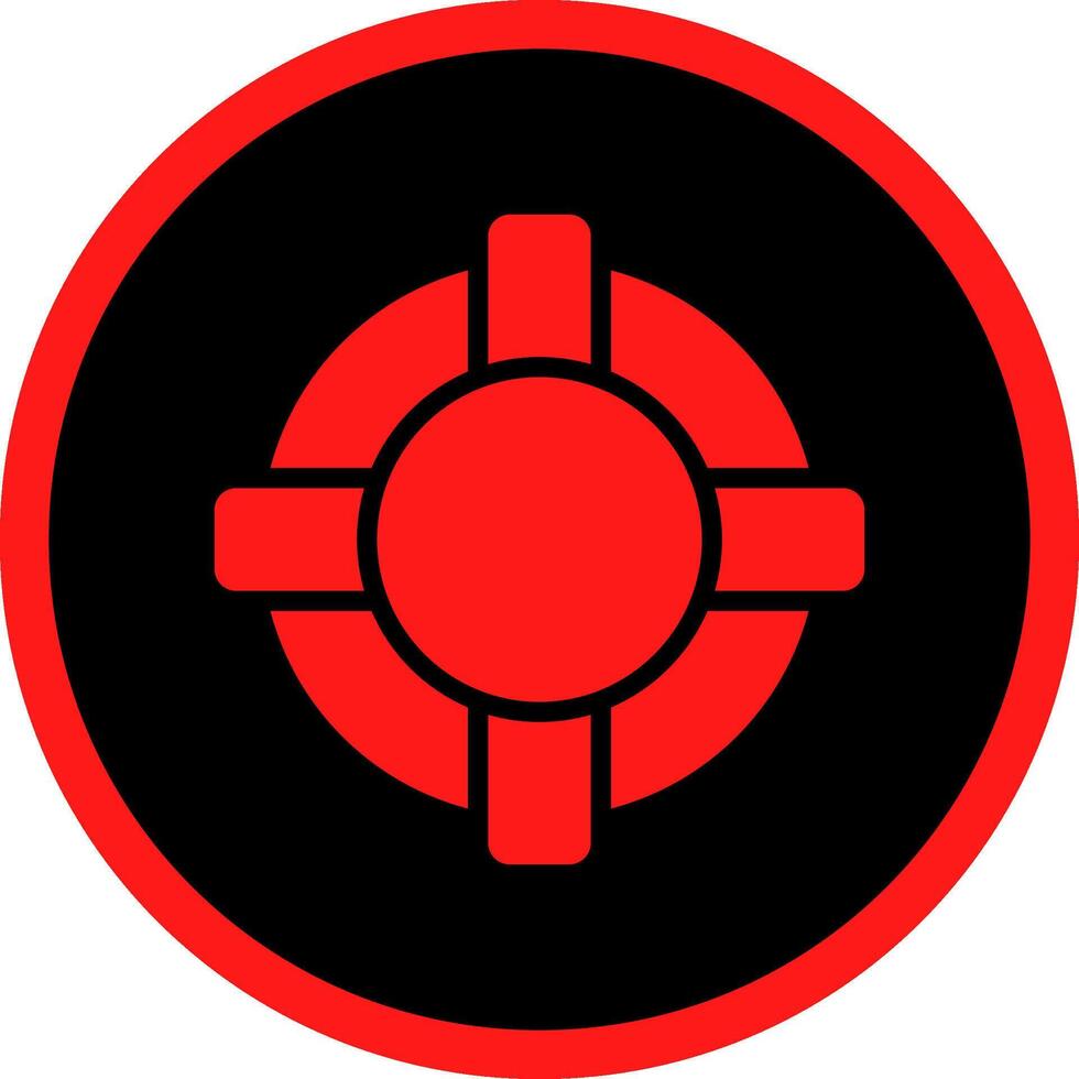 Glyph Red Icons Design vector