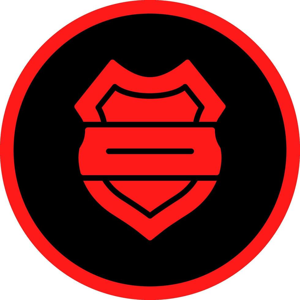 Glyph Red Icons Design vector