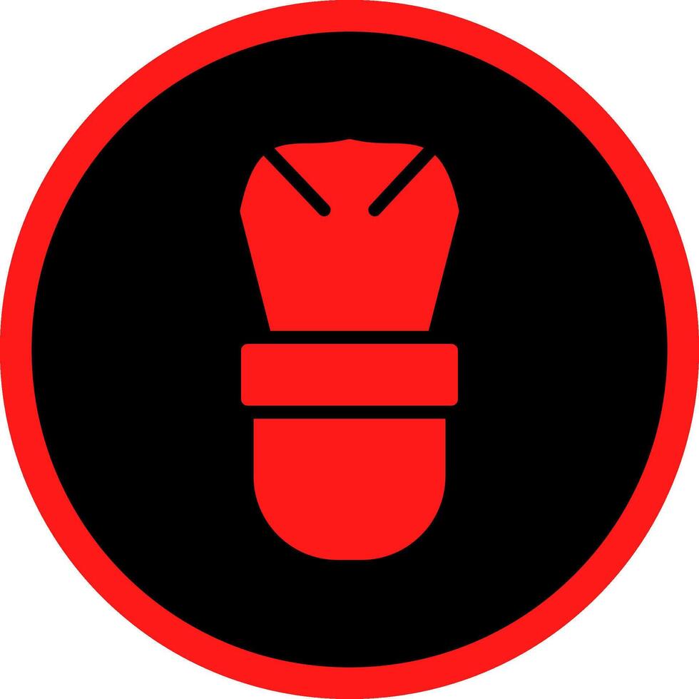 Glyph Red Icons Design vector