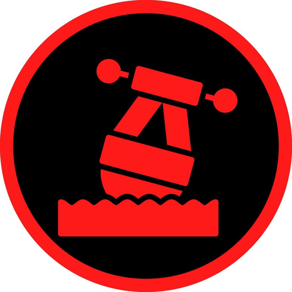 Glyph Red Icons Design vector