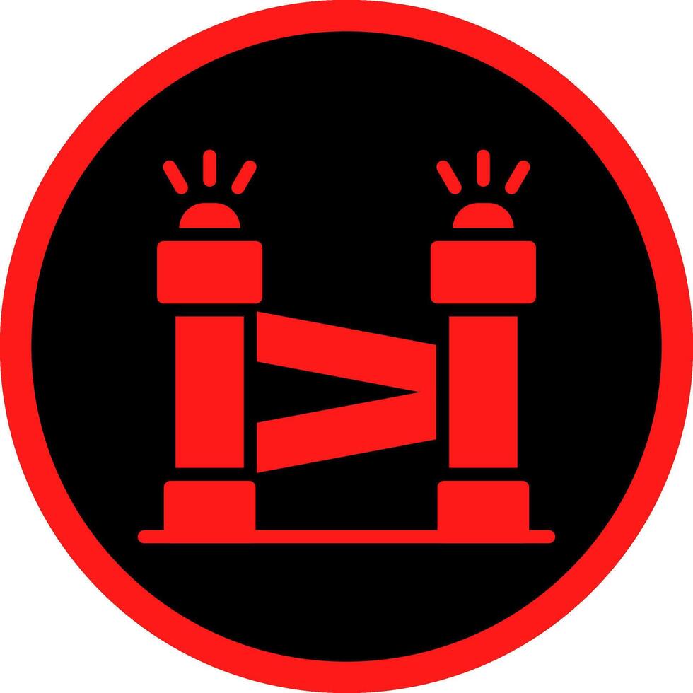 Glyph Red Icons Design vector