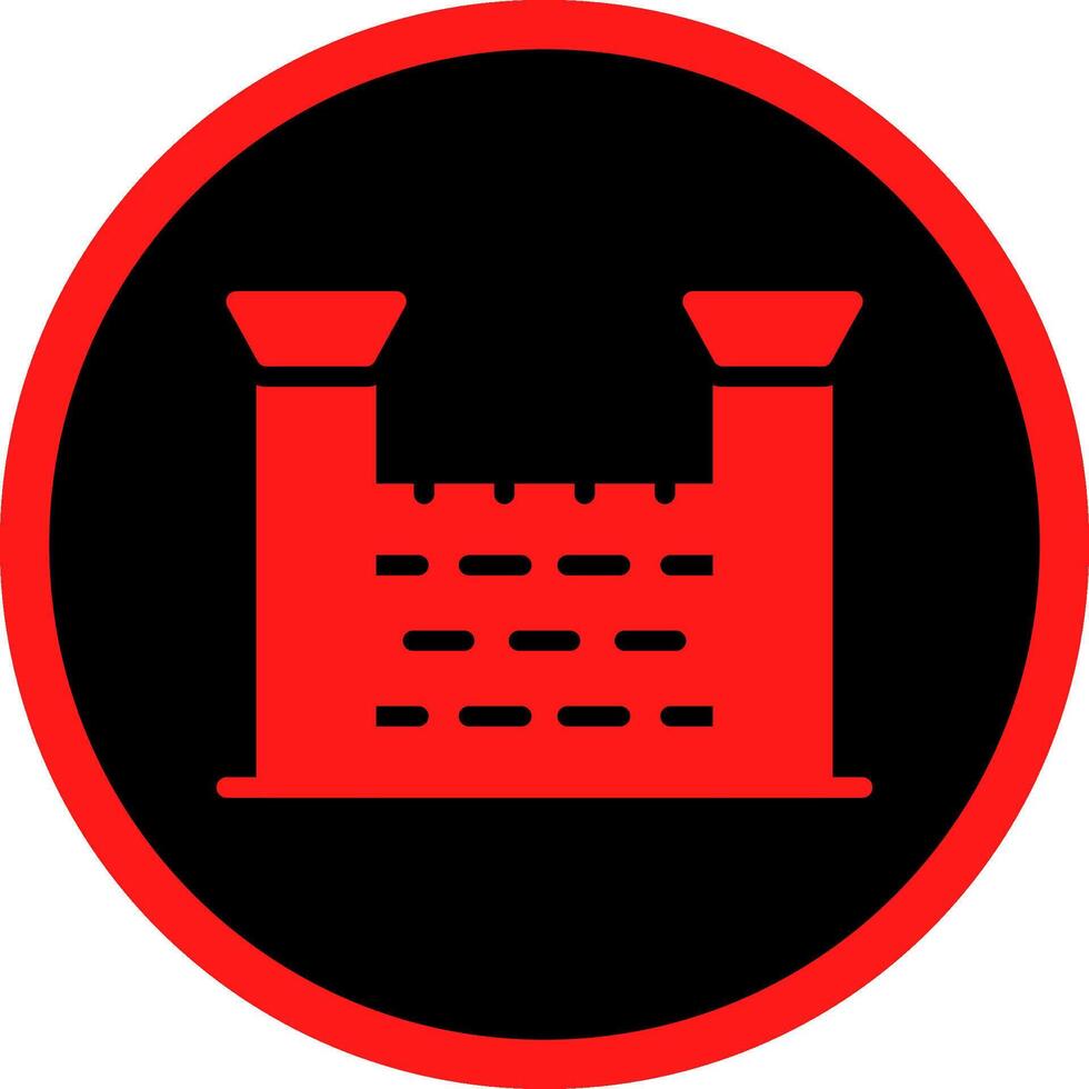 Glyph Red Icons Design vector