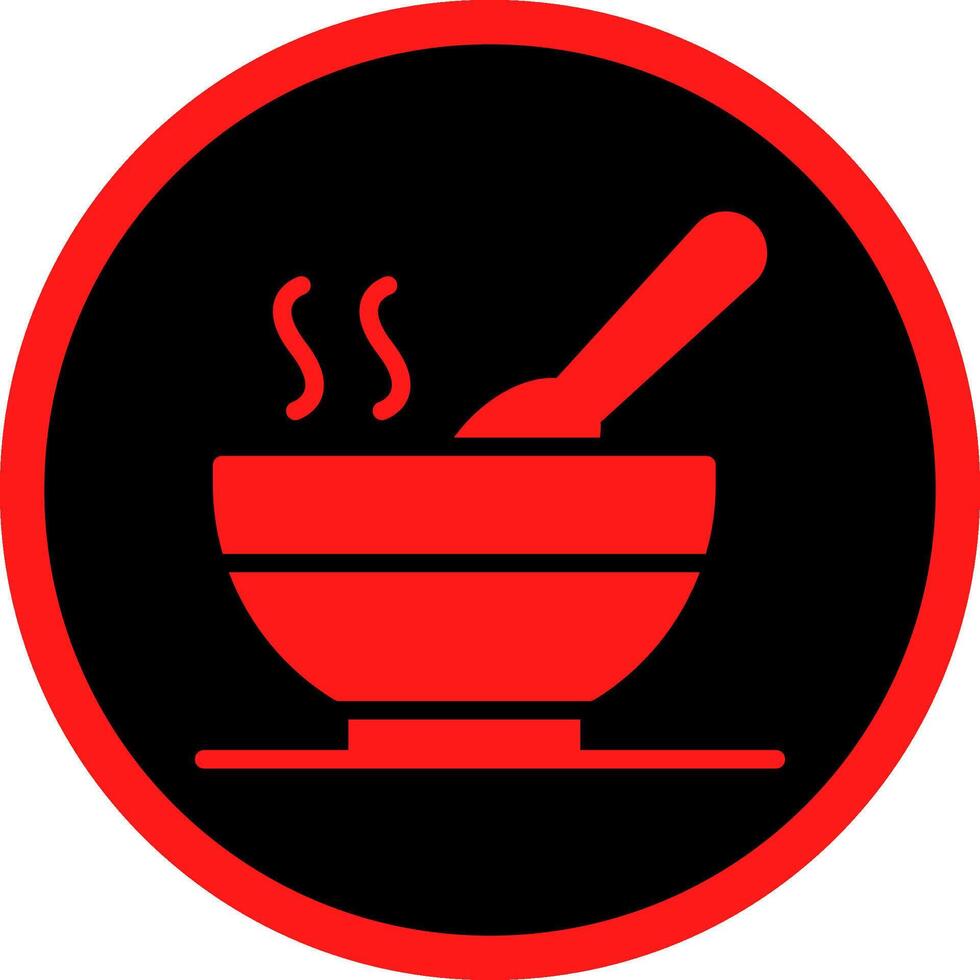 Glyph Red Icons Design vector