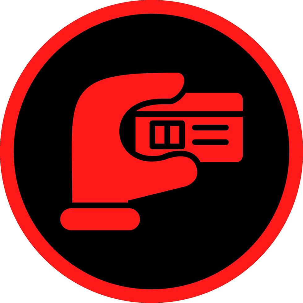 Glyph Red Icons Design vector