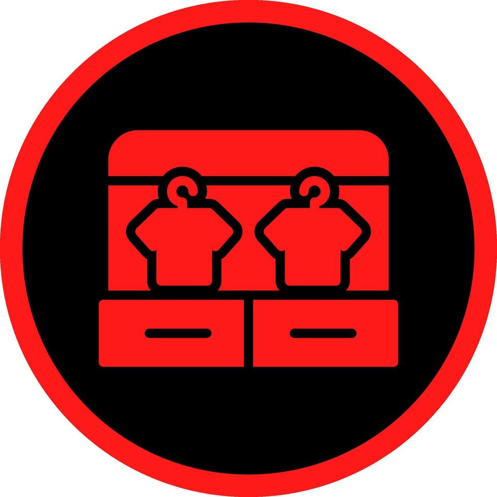 Glyph Red Icons Design vector