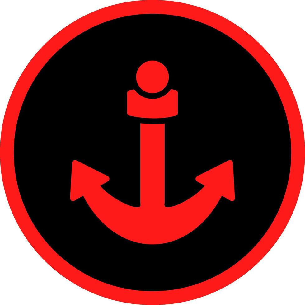 Glyph Red Icons Design vector