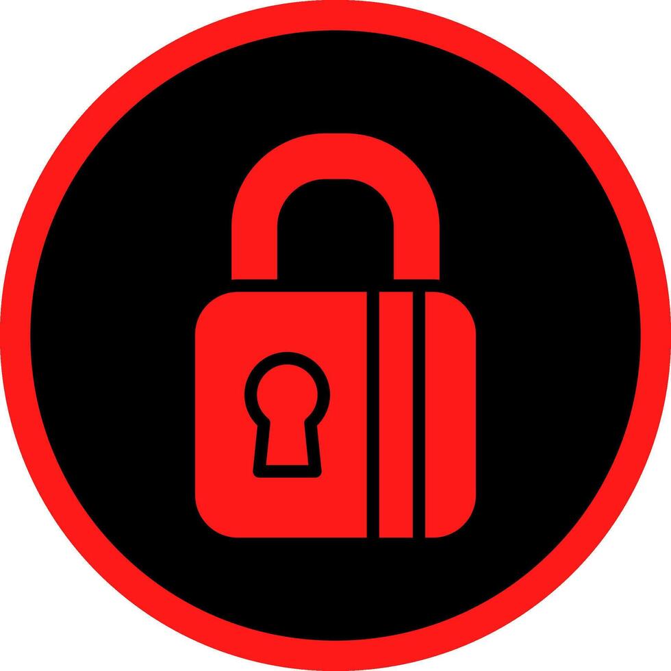 Glyph Red Icons Design vector