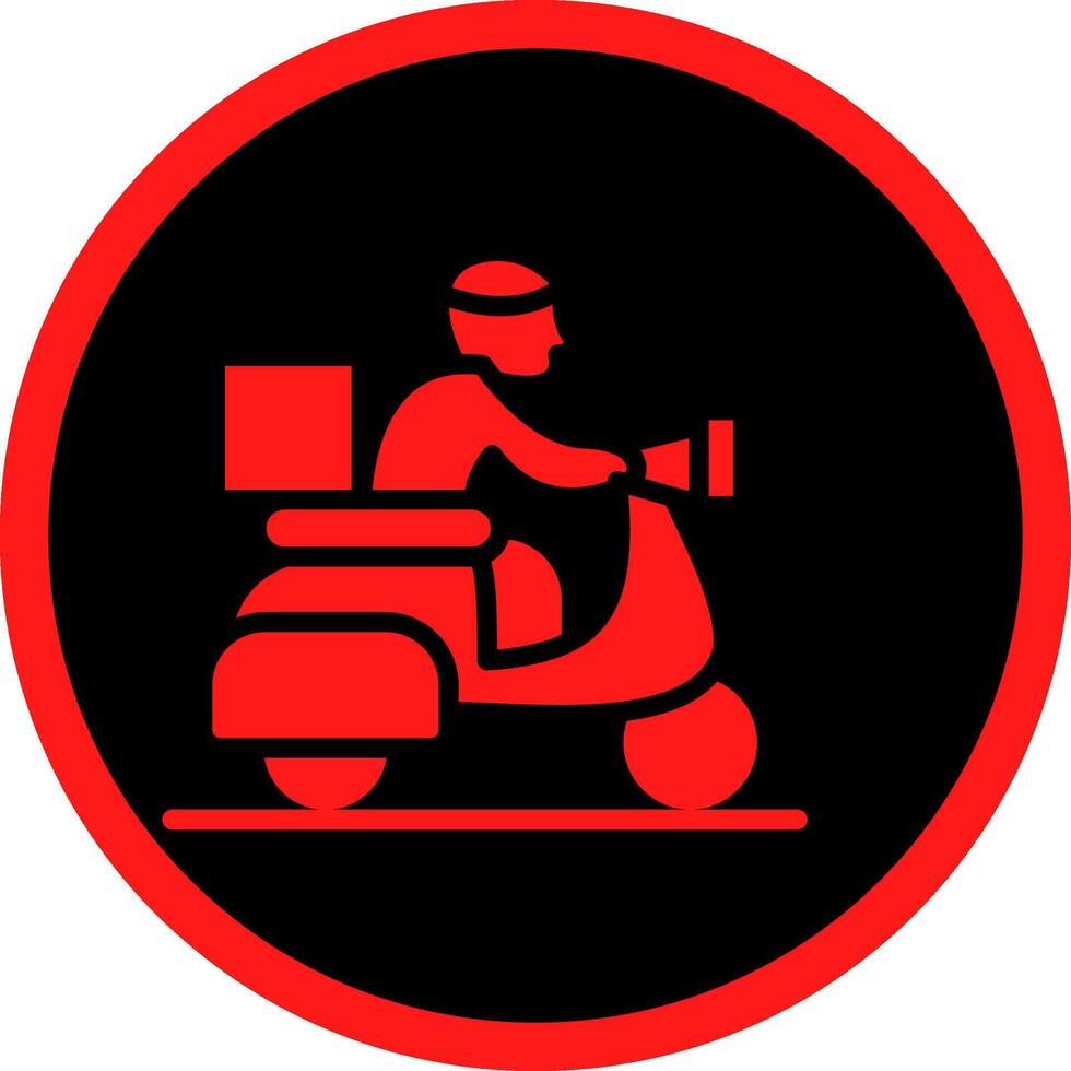 Glyph Red Icons Design vector