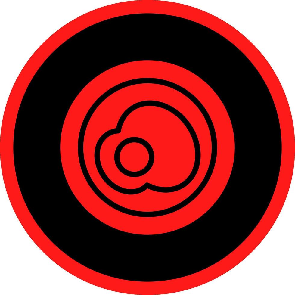Glyph Red Icons Design vector