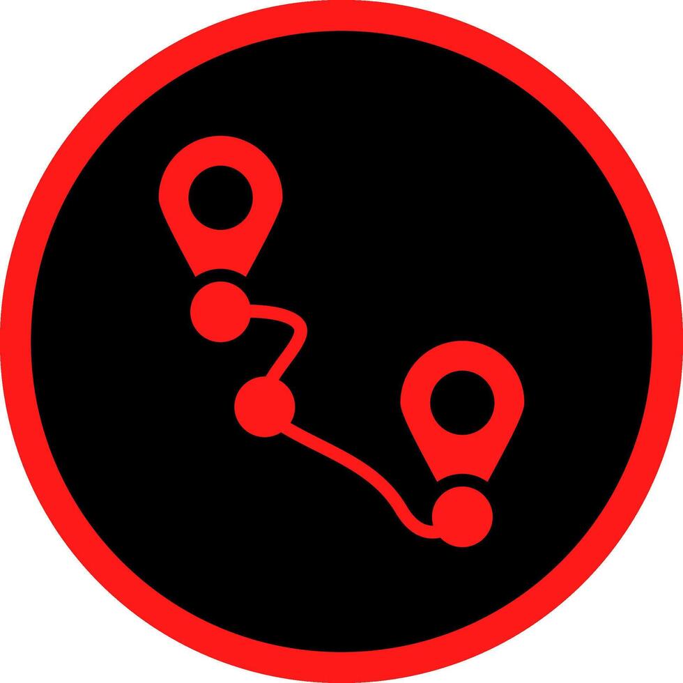 Glyph Red Icons Design vector