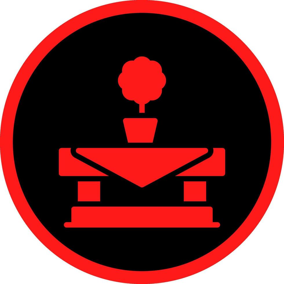 Glyph Red Icons Design vector